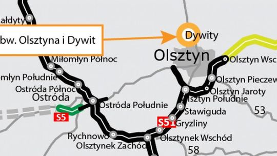 Nowy przetarg na północną obwodnicę Olsztyna i obwodnicę Dywit