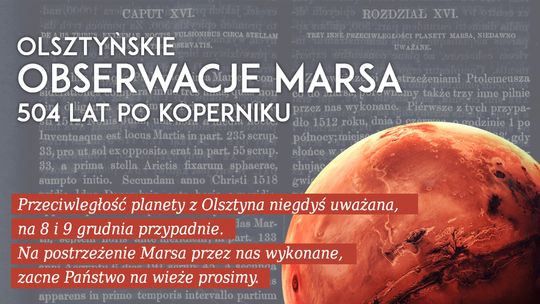 Obserwacje jak za czasów Kopernika