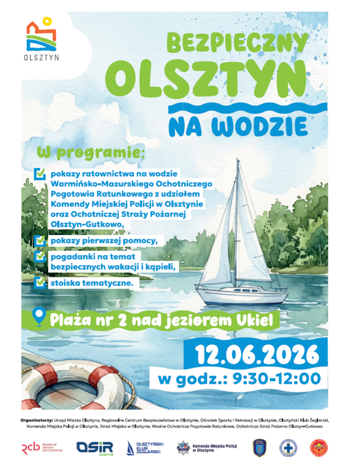 Bezpieczny Olsztyn nad wodą: pokazy i warsztaty nad Ukielem Bezpieczny Olsztyn nad wodą: pokazy i warsztaty nad Ukielem