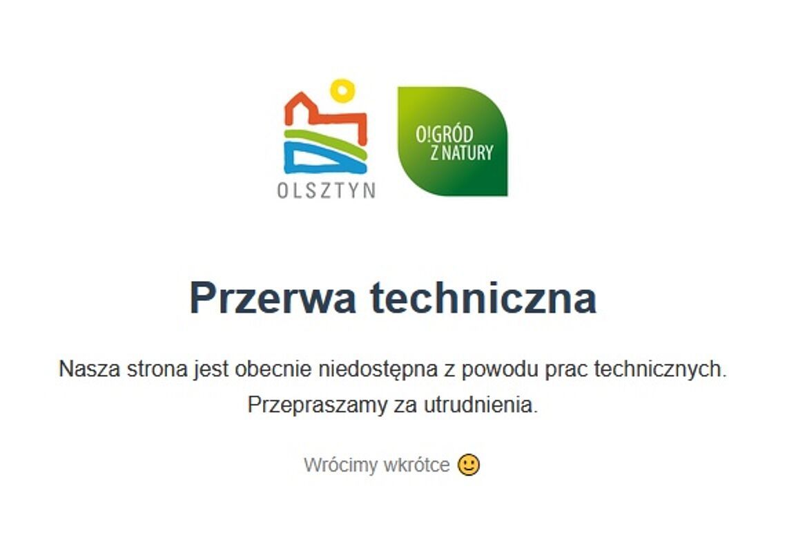 Chwilowe problemy ze stroną bezkolejki.olsztyn.eu Chwilowe problemy ze stroną bezkolejki.olsztyn.eu