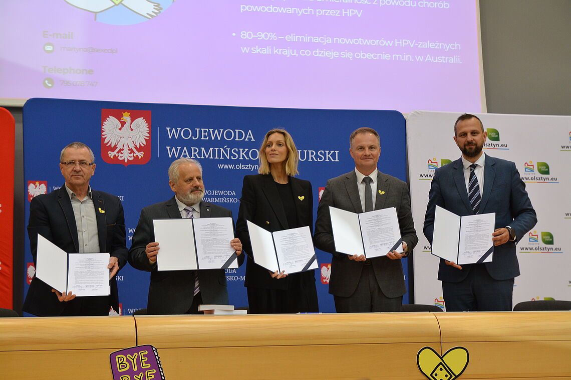 List intencyjny podpisany w Olsztynie. Nowy etap profilaktyki HPV