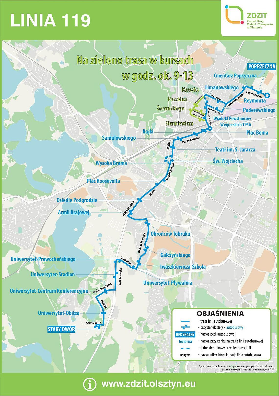 Nowa trasa linii 119 już funkcjonuje
