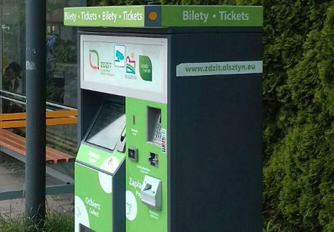 Nowe biletomaty w Olsztynie 