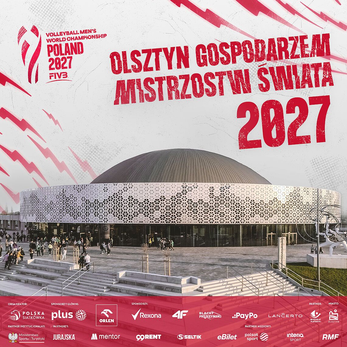 Olsztyn gospodarzem siatkarskich Mistrzostw Świata! Olsztyn gospodarzem siatkarskich Mistrzostw Świata!