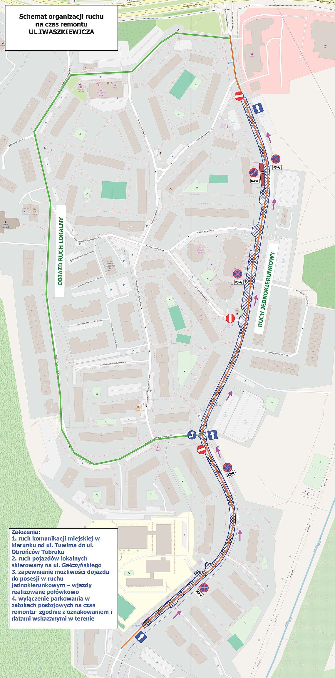 REMONT IWASZKIEWICZA. ZMIANA ORGANIZACJI RUCHU