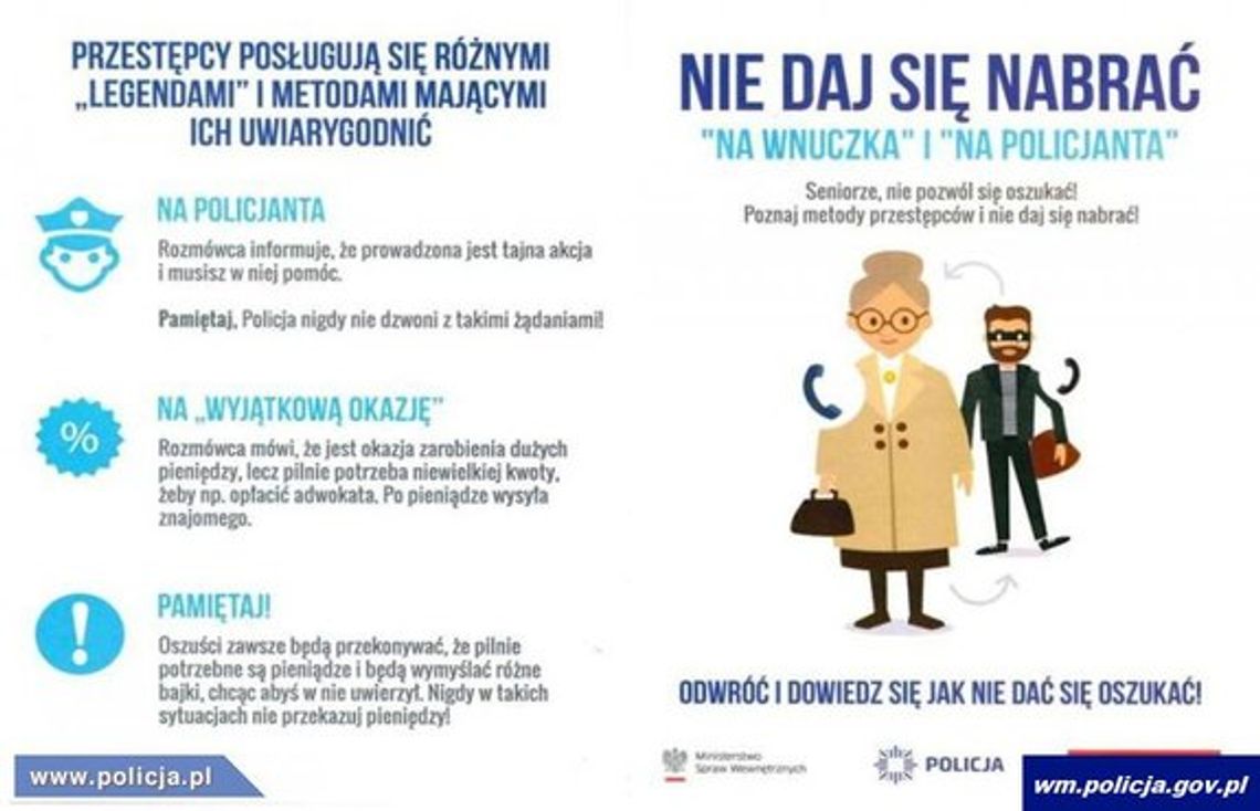 Seniorka oszukana metodą „NA POLICJANTA CBŚP”