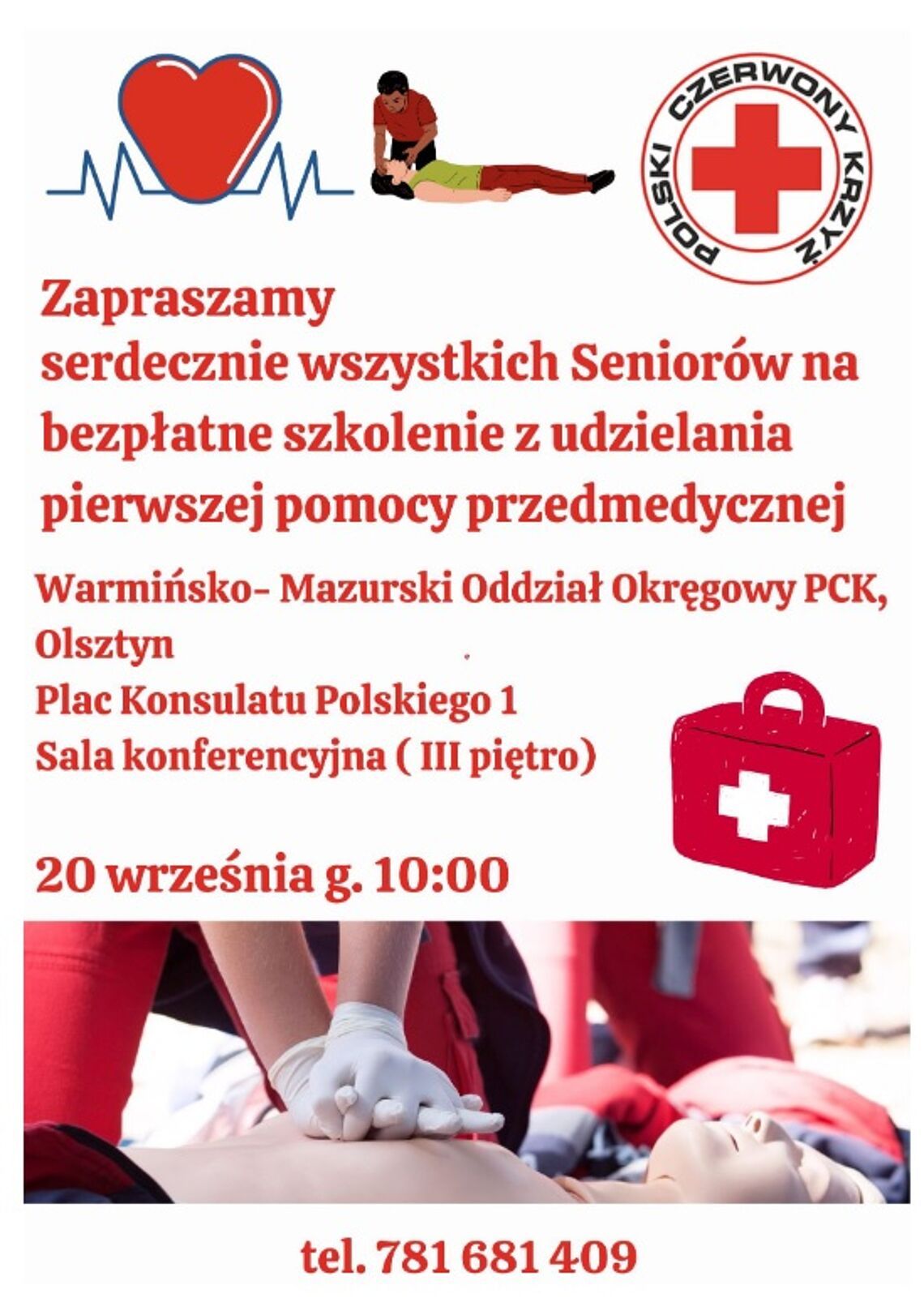 Seniorzy nauczą się pomocy przedmedycznej