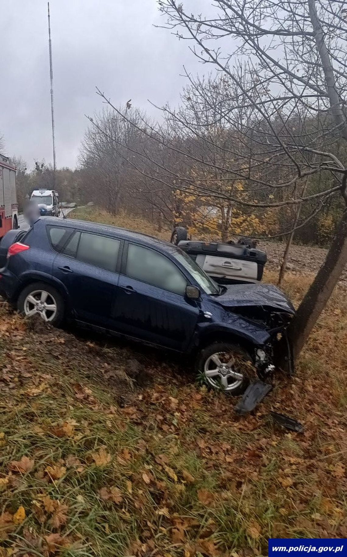 Zdarzenie drogowe z udziałem dwóch pojazdów