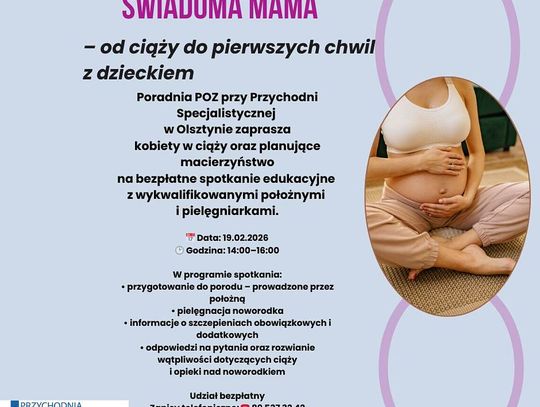 Bezpłatne spotkanie dla przyszłych mam w Olsztynie