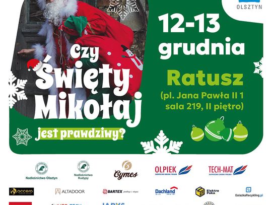 Spotkania z Mikołajem dla dzieci w Olsztynie