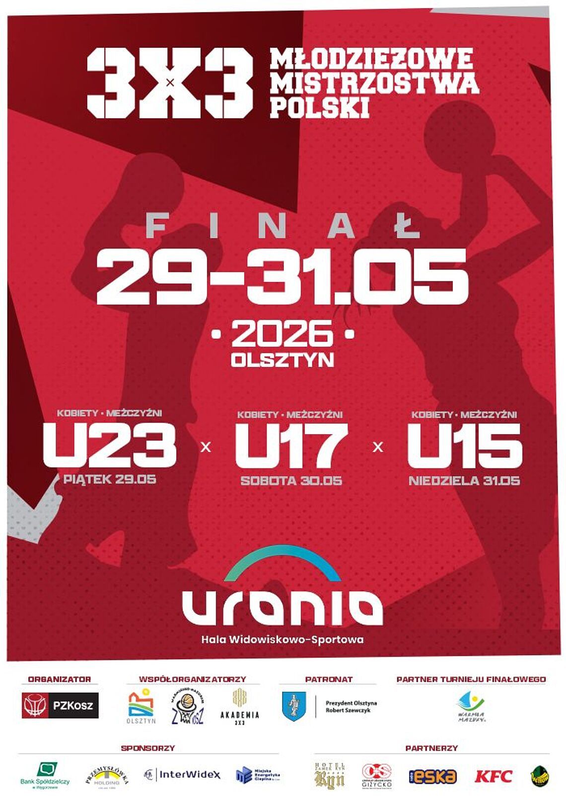 Finały młodzieżowych mistrzostw Polski 3x3 w Olsztynie Finały młodzieżowych mistrzostw Polski 3x3 w Olsztynie