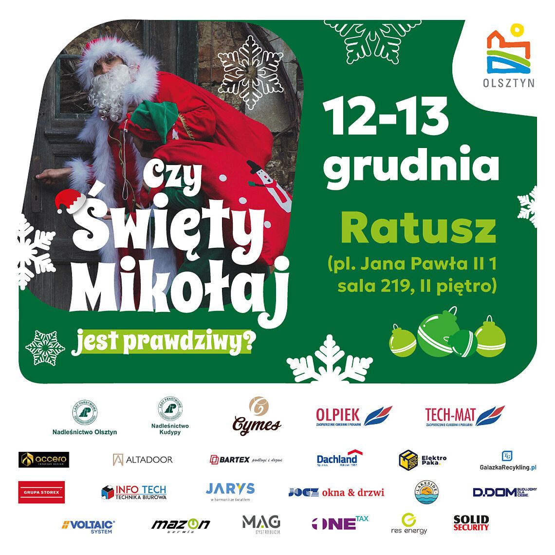 Spotkania z Mikołajem dla dzieci w Olsztynie